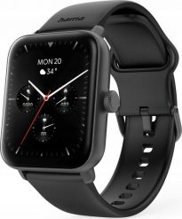 Smartwatch Hama 6010 Czarny (00178619). Czarne zegarki smartwatch Hama, bez wzorów. Za 198.99 zł.
