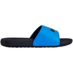 Klapki Puma Cool Cat 390881 07 niebieskie. Niebieskie klapki damskie na lato, bez wzorów, z syntetyku, sportowe, bez obcasa, bez zapięcia. Za 158.66 zł.