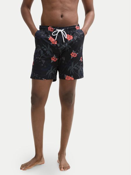 Tom Tailor Denim Szorty kąpielowe 1044696 Czarny Regular Fit. Czarne kąpielówki męskie TOM TAILOR DENIM, bez wzorów, z denimu. Za 109.99 zł.