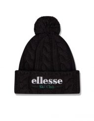Czapka zimowa Ellesse Sanga Pom Pom. Czarne czapki damskie Ellesse, na zimę, bez wzorów, z materiału, klasyczne. Za 109.99 zł.