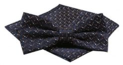 Męska Mucha z Poszetką Alties - Brązowy Wzór Geometryczny. Niebieskie krawaty i muchy Alties, bez wzorów, eleganckie. Za 54.00 zł.