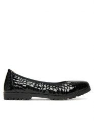 Caprice Baleriny 9-22151-45 Czarny. Czarne balerinki damskie Caprice, bez wzorów, ze skóry, bez obcasa, bez zapięcia. Za 183.99 zł.