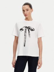 ACCESS FASHION T-Shirt 53-2117-110 Biały Regular Fit. Białe t-shirty damskie ACCESS FASHION, s, bez wzorów, z bawełny, bez kołnierzyka, bez ramiączek. W wyprzedaży za 129.99 zł.