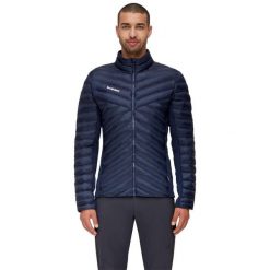 Kurtka trekkingowa męska Mammut Albula IN Hybrid. Niebieskie kurtki męskie Mammut, m, bez wzorów, z poliamidu, bez kaptura. W wyprzedaży za 662.00 zł.