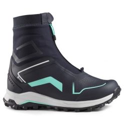 Buty turystyczne damskie Quechua SH900 Pro mountain Mid wodoodporne. Niebieskie obuwie trekkingowe damskie QUECHUA, bez zapięcia. W wyprzedaży za 399.99 zł.