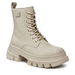 Trapery Tommy Jeans. Brązowe trapery damskie Tommy Jeans, z jeansu, bez zapięcia. Za 479.99 zł.