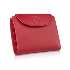 Portfel skórzany BETLEWSKI czerwony BPD-NVTC-357 RED. Czerwone portfele damskie Betlewski, ze skóry. Za 159.99 zł.
