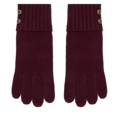Rękawiczki LAUREN RALPH LAUREN. Czerwone rękawiczki damskie Lauren Ralph Lauren, bez wzorów, z dzianiny. Za 329.99 zł.