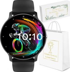 Smartwatch Rubicon Komunia Zegarek SMARTWATCH Rubicon KF16BL czarny. Czarne zegarki smartwatch Rubicon, bez wzorów. Za 108.00 zł.