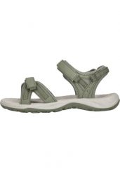 Sandały damskie Whistler Kali. Zielone sandały damskie Whistler, bez wzorów, z materiału, bez obcasa, bez zapięcia. Za 218.50 zł.