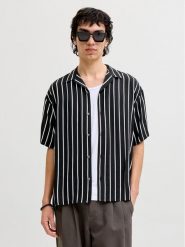 Jack & Jones Koszula Jeff 12288853 Czarny Relaxed Fit. Czarne koszule męskie Jack & Jones, m, bez wzorów, z wiskozy, bez kołnierzyka, bez ramiączek. Za 119.99 zł.