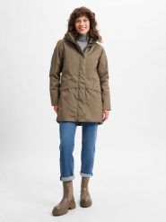 Didriksons Parka -CAJSA WNS PARKA 6 Kobiety Sztuczne włókno brązowy, 38. Brązowe parki damskie Didriksons, bez wzorów, z włókna, bez kaptura. Za 849.95 zł.