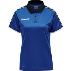 Damska koszulka polo Hummel hmlAUTHENTIC Functional. Niebieskie bluzki damskie Hummel, l, bez wzorów, eleganckie, bez kołnierzyka, bez ramiączek. Za 176.00 zł.
