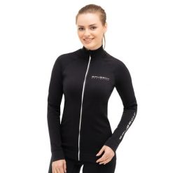 Bluza dresowa termoaktywna rozpinana damska Brubeck Athletic. Czarne bluzy damskie Brubeck, xl, bez wzorów, z dresówki, bez ramiączek, bez kaptura. Za 239.99 zł.