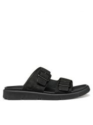 Geox Klapki U Xand 2S U46BGA 00032 C9999 Czarny. Czarne klapki męskie Geox, bez wzorów, z nubiku, bez zapięcia. Za 209.99 zł.