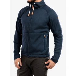 Bluza z kapturem męska Fjallraven Ovik Fleece Hoodie. Niebieskie bluzy męskie Fjällräven, m, bez wzorów, z kapturem. Za 758.99 zł.