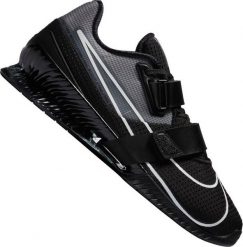 Nike Buty męskie Romaleos 4 czarne r. 47.5 (CD3463-010). Czarne buty sportowe męskie Nike, bez wzorów, bez zapięcia. Za 728.27 zł.