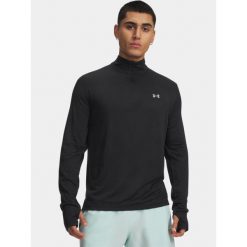 T-shirt Męski Under Armour UA Velociti 1/4 Zip. Czarne bluzy męskie Under Armour, m, bez wzorów, sportowe, bez ramiączek, bez kaptura. Za 229.99 zł.