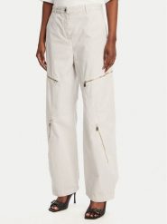 PINKO Spodnie materiałowe 104981 A2EC Szary Regular Fit. Szare spodnie materiałowe damskie Pinko, bez wzorów, z bawełny. Za 799.99 zł.