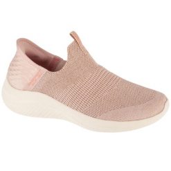 Buty sportowe Sneakersy damskie, Slip-Ins Ultra Flex 3.0 - Glitter Me. Czerwone obuwie sportowe damskie Skechers, bez wzorów, bez zapięcia, trekkingowe. Za 379.99 zł.