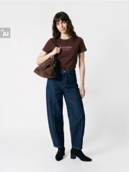 Jeansy barrel leg z przeszyciami - niebieski. Niebieskie jeansy damskie Sinsay, bez wzorów, z jeansu. Za 69.99 zł.