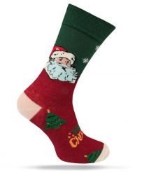 Świąteczne Skarpetki - Alties - Mikołaj, Merry Christmas. Skarpety męskie Alties, bez wzorów, z bawełny. Za 19.90 zł.