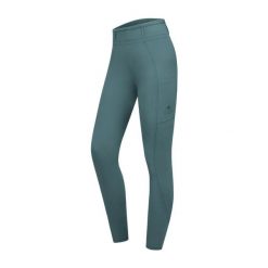 Damskie legginsy jeździeckie z pełną przyczepnością ELT Orelie. Zielone legginsy damskie ELT, bez wzorów, z elastanu. Za 346.10 zł.