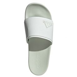 Klapki adidas Adilette Comfort W IF8657 białe. Białe klapki damskie bez wzorów, z gumy, sportowe, bez obcasa, bez zapięcia. W wyprzedaży za 184.95 zł.