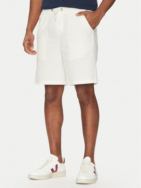 Blend Szorty materiałowe 20718409 Biały Regular Fit. Białe szorty męskie Blend, bez wzorów, z bawełny. Za 89.99 zł.