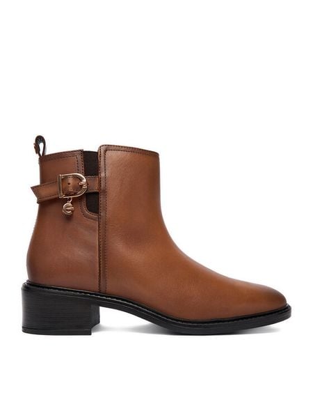 MEXX Botki CEO-MX/044C-WI44 Brązowy. Brązowe botki damskie Mexx, bez wzorów, ze skóry, bez obcasa, na słupku, bez zapięcia. Za 269.99 zł.