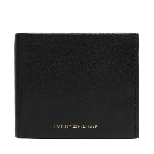 Portfel Tommy Hilfiger. Czarne portfele męskie Tommy Hilfiger, bez wzorów. Za 349.99 zł.
