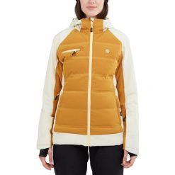 Damska kurtka narciarska Fundango Medina Padded. Białe kurtki sportowe damskie FUNDANGO, na zimę, s, bez wzorów, bez ramiączek, bez kaptura, narciarskie. Za 589.90 zł.