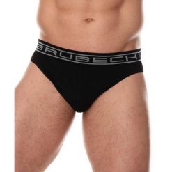 Slipy bawełniane męskie Brubeck Comfort Cotton. Czarne slipki męskie Brubeck, m, bez wzorów, z bawełny. Za 41.99 zł.