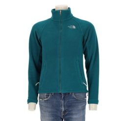 Second life - The North Face kurtka polar damska - Stan bardzo dobry. Zielone kurtki sportowe damskie The North Face, l, bez wzorów, z materiału, bez ramiączek, bez kaptura, na fitness i siłownię. Za 170.36 zł.
