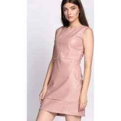 Różowa Sukienka Come Back To Me. Czerwone sukienki damskie Born2be, s, bez wzorów, bez kołnierzyka, bez ramiączek, mini. Za 49.99 zł.