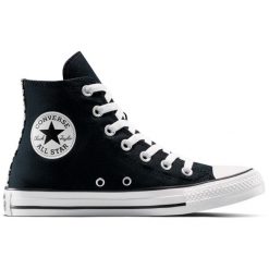 Adidasy Converse Chuck Taylor All Star Leopard, Dla obu płci. Czarne obuwie sportowe damskie Converse, bez wzorów, bez zapięcia. Za 490.00 zł.