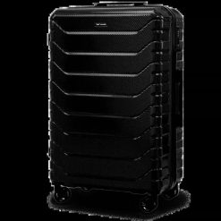 Walizka duża Wings CRAKE 28" BLACK. Czarne walizki damskie Wings, bez wzorów, z materiału, duże. Za 349.90 zł.