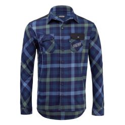 Koszula flanelowa Silvini Farini. Niebieskie koszule męskie Silvini, m, bez wzorów, bez kołnierzyka, bez ramiączek. W wyprzedaży za 258.00 zł.