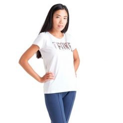 Damska koszulka basic z krótkim rękawem. Białe bluzki damskie LEONE 1947 APPAREL, bez wzorów, z bawełny, sportowe, bez kołnierzyka, bez ramiączek. Za 63.11 zł.