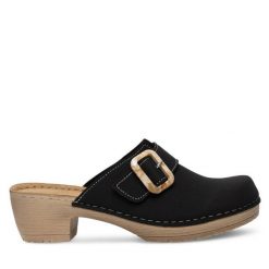 Klapki Inblu. Czarne klapki damskie Inblu, bez wzorów, bez obcasa, bez zapięcia. Za 119.99 zł.