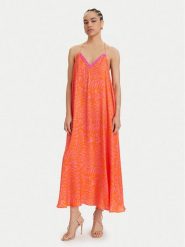 LOLA CASADEMUNT Sukienka letnia LS2616030 Pomarańczowy Regular Fit. Brązowe sukienki damskie LOLA CASADEMUNT, na lato, xs, bez wzorów, z wiskozy, bez kołnierzyka, bez ramiączek. Za 459.99 zł.