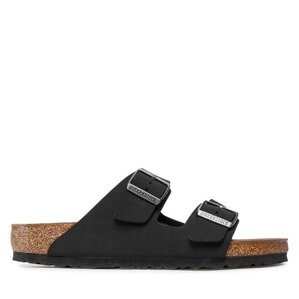 Klapki Birkenstock. Czarne klapki męskie Birkenstock, bez wzorów, bez zapięcia. Za 429.99 zł.