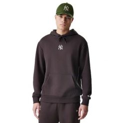 Oversize hoodie New York Yankees MLB Midi LE BB BRS. Brązowe bluzy męskie New Era, m, bez wzorów, bez kaptura. Za 245.00 zł.
