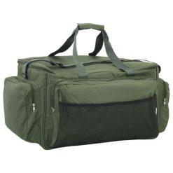 Torba wędkarska VidaXL wodoodporna 600D Oxford ciemnozielona. Szare torby na ramię męskie vidaXL, z materiału, na ramię. Za 240.72 zł.