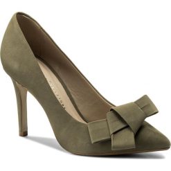 Szpilki BRONX - 75094-B BX 1245 Summer Khaki 2206. Zielone szpilki damskie Bronx, z aplikacjami, z nubiku, bez obcasa, na obcasie, bez zapięcia. W wyprzedaży za 289.00 zł.