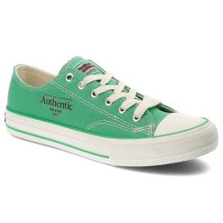 Zielone Trampki Big Star Sportowe Obuwie Unisex. Zielone trampki męskie BIG STAR, na wiosnę, bez wzorów, retro, bez zapięcia. Za 119.00 zł.