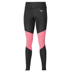 Damskie legginsy Mizuno Core Impulse. Czarne legginsy damskie Mizuno, bez wzorów, z elastanu. Za 119.99 zł.