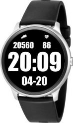 Smartwatch Rubicon KW13 Czarny (RNCE61SIBX05AX). Czarne zegarki smartwatch Rubicon, bez wzorów. Za 329.00 zł.