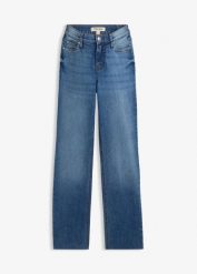 Dżinsy ciążowe. Niebieskie jeansy damskie bonprix, bez wzorów, z jeansu, moda ciążowa. Za 169.99 zł.
