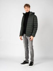 Parka turystyczna męska Levico. Zielone parki męskie Geox, m, bez wzorów, z poliesteru, bez kołnierzyka, z kapturem. Za 754.00 zł.